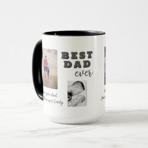Bester Schlechtester Vater-Tag 2 Foto Collage Tasse