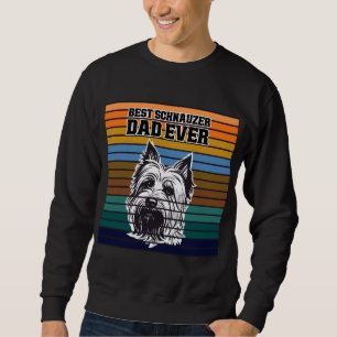 Bester Schnauzer-Vater Aller Zeiten Retro Vintage Sweatshirt