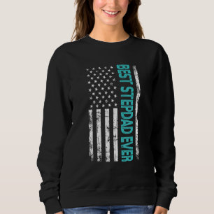 Bester Schritt Vater für die US-amerikanische Flag Sweatshirt
