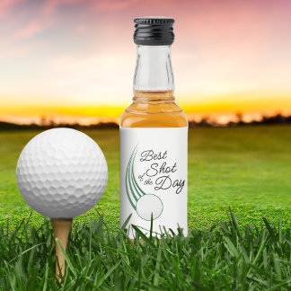 Bester Schuss des Tages Golf-Geschenkpartie Alkoholflaschenetikett