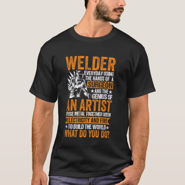 Bester Schweißer in der Welt - Funny Welding Desig T-Shirt (Vorderseite)