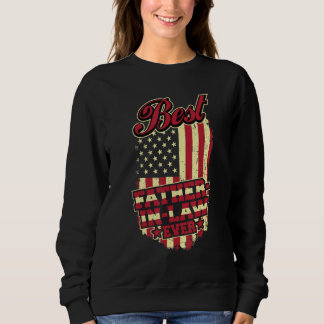 Bester Schwiegervater Aller Zeiten Patriotisches V Sweatshirt