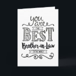 Bester Schwiegervater der Welt zum Geburtstag Karte<br><div class="desc">Wünschen Sie Ihrem Schwiegersohn einen guten Geburtstag, dieses einzigartige handgeschriebene typografische Design mit der Botschaft: "Sie sind der beste Schwiegersohn der Welt." Inside hat diesen Platzhalter-Text, kann aber mit Ihrer Nachricht angepasst werden: Damit Sie der Liebe meiner Schwester würdig sind, müssten Sie ein hübscher phantastischer Typ sein. Sie haben sich...</div>