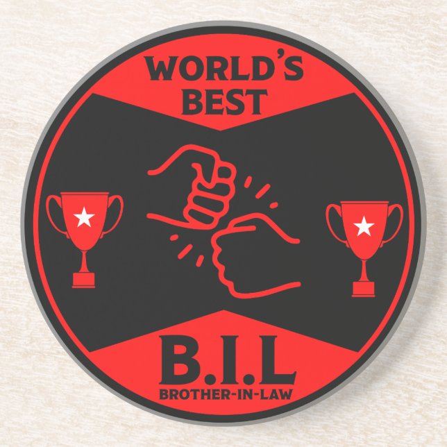 Bester Schwiegervater Getränkeuntersetzer (Vorne)