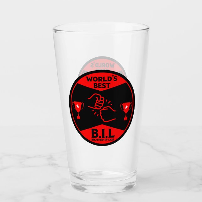 Bester Schwiegervater Glas (Vorderseite)