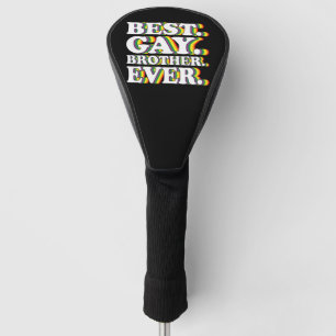 Bester schwuler Bruder aller Zeiten Familie LGBTQ Golf Headcover