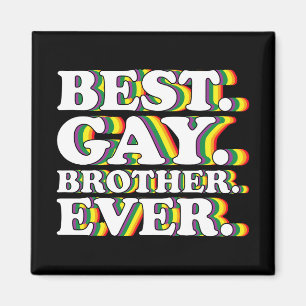 Bester schwuler Bruder aller Zeiten Familie LGBTQ  Magnet