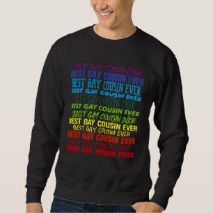 Bester schwuler Cousin jemals Herz Bunt Transgende Sweatshirt
