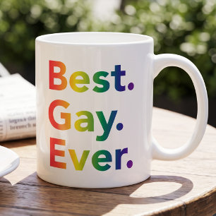 Bester Schwuler überhaupt LGBT-Regenbogenflagge Kaffeetasse