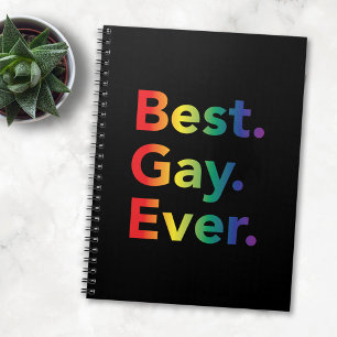 Bester Schwuler überhaupt LGBT Regenbogenflagge Notizblock