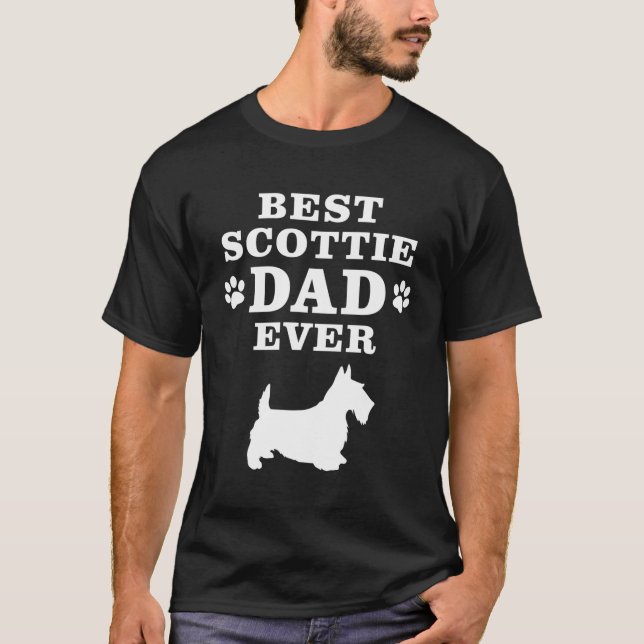 Bester Scottie Vater je T-Shirt (Vorderseite)
