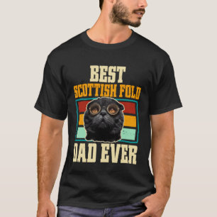 Bester Scottish Fold-Vater überhaupt Katze T-Shirt