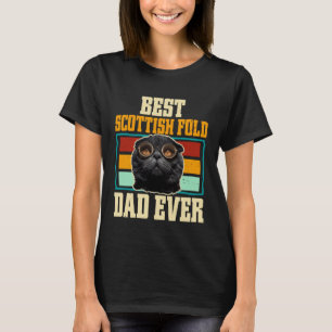 Bester Scottish Fold-Vater überhaupt Katze T-Shirt