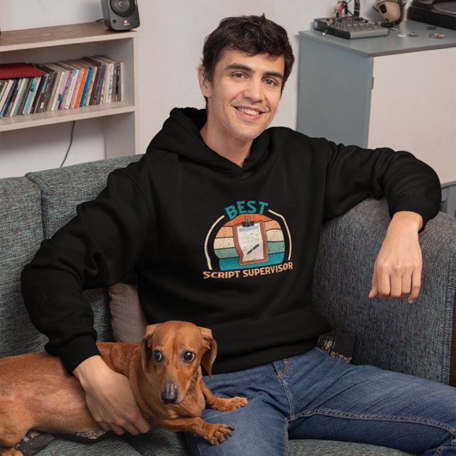 Bester Script-Supervisor - Retro Hoodie (Von Creator hochgeladen)
