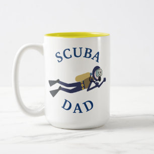 Bester "SCUBA VATER" jemals! Vatertag Zweifarbige Tasse