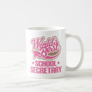 Bester Sekretär Office Mug Gift der Welt Schul Tasse