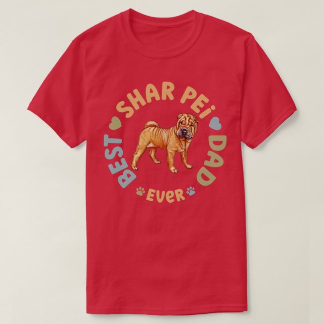 Bester Shar Pei Vater je T-Shirt (Design vorne)