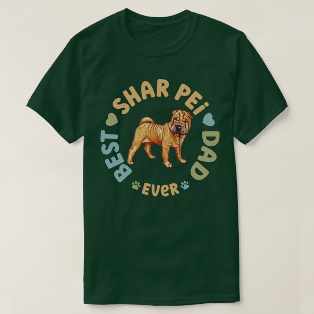 Bester Shar Pei Vater je T-Shirt (Design vorne)