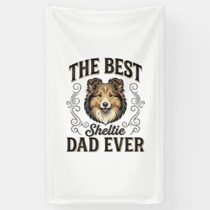 Bester Sheltie-Vater Aller Zeiten Vintage-Hundelie Banner