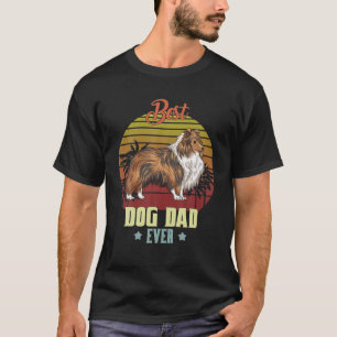 Bester Shetland Sheepdog Vater je Daddy Dog Lover T-Shirt