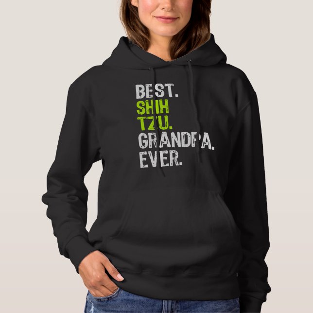 Bester Shih Tzu Opa Ever Dog Hoodie (Vorderseite)