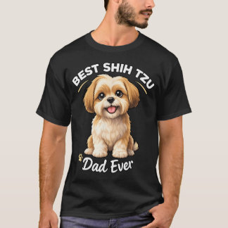 Bester Shih Tzu-Vater Aller Zeiten Süßer Hund-Vate T-Shirt