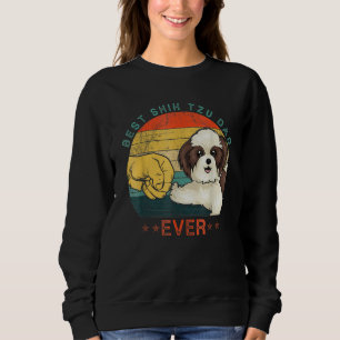 Bester Shih Tzu-Vater aller Zeiten Vintage Hund Pa Sweatshirt