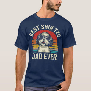 Bester Shih Tzu-Vater aller Zeiten zum Vatertag Vi T-Shirt
