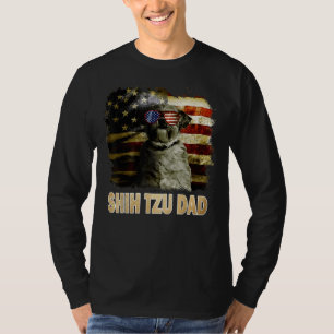 Bester Shih Tzu Vater je amerikanische Flagge 4. J T-Shirt