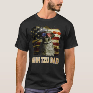 Bester Shih Tzu Vater je amerikanische Flagge 4. J T-Shirt