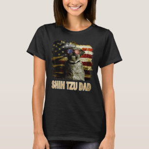 Bester Shih Tzu Vater je amerikanische Flagge 4. J T-Shirt