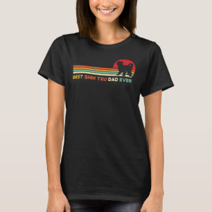 Bester Shih Tzu Vater je Retro Shih Tzu Dog Besitz T-Shirt