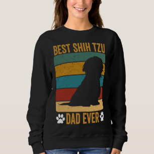 Bester Shih Tzu Vater je Vintager Vater S Day Sweatshirt