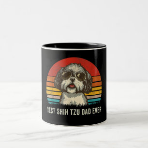 Bester Shih Tzu-Vater überhaupt Lustiger Shih Tzu- Zweifarbige Tasse