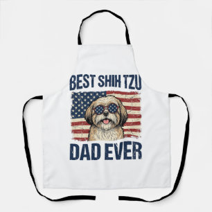 Bester Shih Tzu-Vater überhaupt Patriotischer Hund Schürze