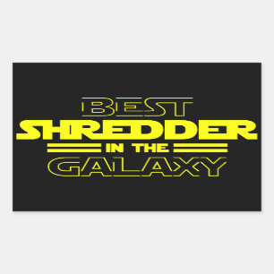 Bester Shredder in der Galaxie Rechteckiger Aufkleber