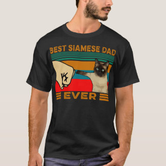 Bester Siamese Cat Vater je T-Shirt