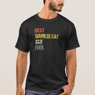 Bester siamesischer Katzenvater für Männer Katze T-Shirt