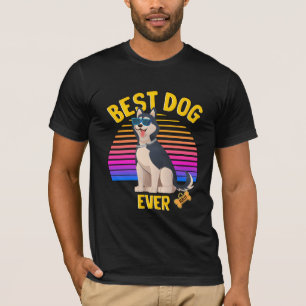 Bester sibirischer Husky-Hund je Retro T-Shirt