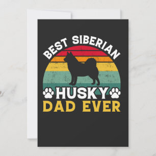 Bester sibirischer Husky-Vater je, Vatertag Feiertagskarte