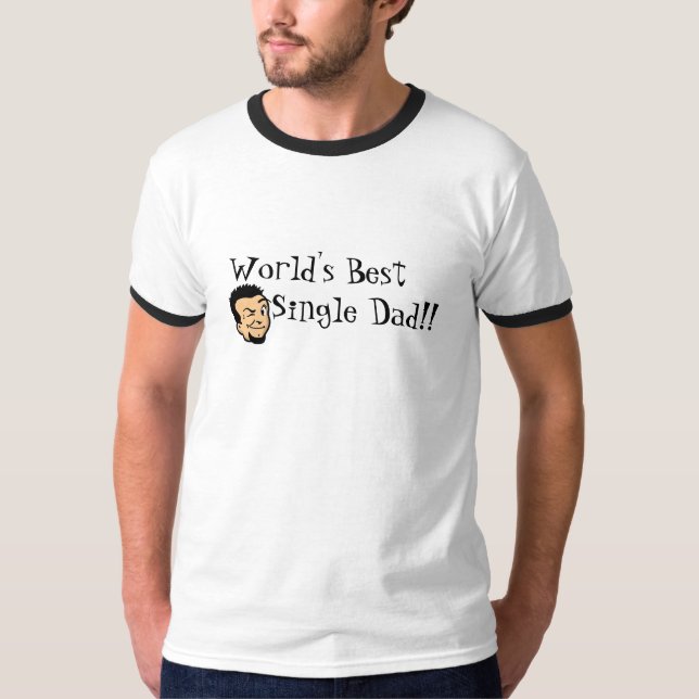 Bester Single   vati der Welt T-Shirt (Vorderseite)