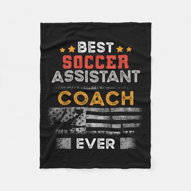 Bester Soccer-Istant-Coach je _ Istant Coach Fleecedecke (Vorderseite)