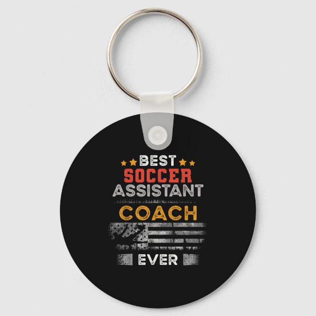 Bester Soccer-Istant-Coach je _ Istant Coach Schlüsselanhänger (Vorderseite)
