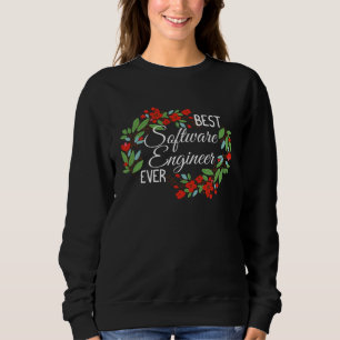 Bester Software-Ingenieur Aller Zeiten Beruf Blume Sweatshirt