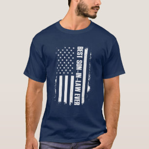 Bester Sohn im Jura je amerikanischer Flagge Vinta T-Shirt