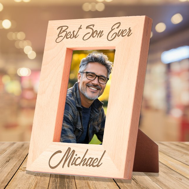 Bester Sohn je Personalisiert Geätzte Rahmen (Von Creator hochgeladen)