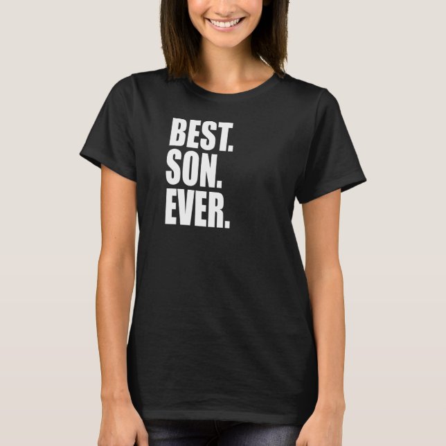 Bester Sohn je Vater Son T-Shirt (Vorderseite)