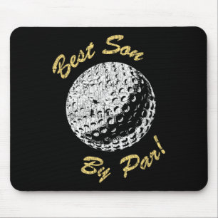 Bester Sohn Par lustiger Gag Golf Liebhaber Retro Mousepad