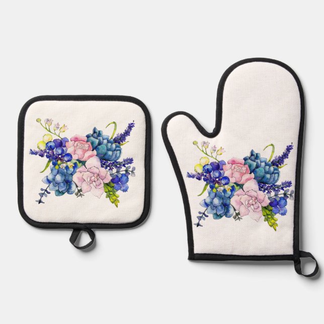 Bester Solid Color Silver Quiltierte Wärmeschutz Ofenhandschuh & Topflappen-Set (Vorderseite)