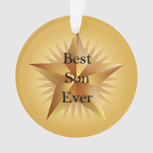 Bester Son Ever Star Ornament (Vorderseite)